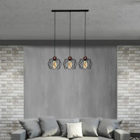 Подвесной светильник ЭЛЕТЕХ Сигма 231 черный муар медь НСБ 01-3x60-161 Е27 ИУ 1005404794