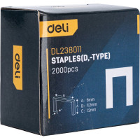 Набор скоб для степлера DELI тип D, 53F DL238011 98420