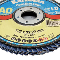 Диск лепестковый Flap 125x22 мм, Р40 Karbosan KAR-981370