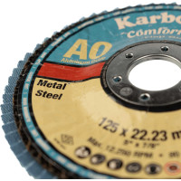 Диск лепестковый Flap 125x22 мм, Р40 Karbosan KAR-981370