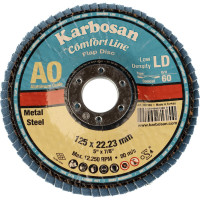 Диск лепестковый Flap 125x22 мм, Р40 Karbosan KAR-981370