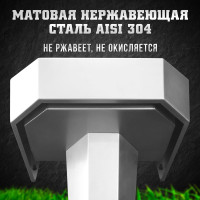Раковина-одинарная Доминант с пьедесталом (AISI 304) D-A2/02