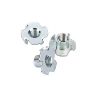 Крыльчатая мебельная забивная гайка DINFIX DIN 1624, оцинкованная, М8, 4 шт. 00-00002844