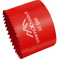 Коронка биметаллическая по металлу 65 мм vertextools 2525-65