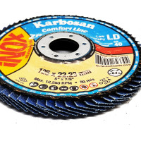 Диск лепестковый по нержавеющей стали Flap 125x22 мм, Р40 Karbosan KAR-982330