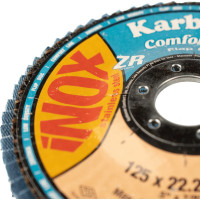 Диск лепестковый по нержавеющей стали Flap 125x22 мм, Р40 Karbosan KAR-982330