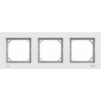 3-постовая рамка Systeme Electric AtlasDesign Aqua  IP44, БЕЛЫЙ ATN440103