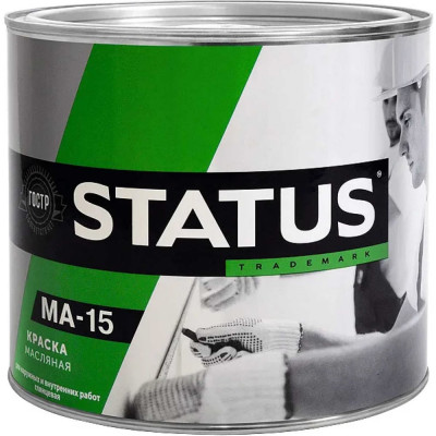 Масляная краска Радугамалер STATUS МА-15 (белая; по металлу, дереву, бетону; 0,8 кг) 4630018082277