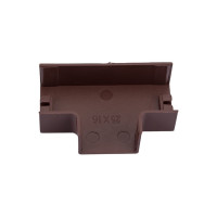 T-образный угол EKF PROxima Plast, 4шт под темное дерево tchd-25-16x4