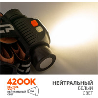 Налобный фонарь ЯРКИЙ ЛУЧ YLP PANDA 2M-RED Sams.LH351D max.350лм +RED 3+3 режима, магнит, под аккумулятор 18650 4606400011330