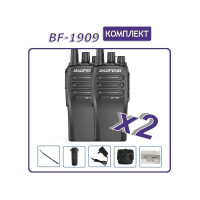 Рация Baofeng BF-1909, 3800 мАч, 400-470 МГц, комплект 2 шт 00029148