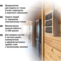 Автоматический выключатель дифференциального тока селективного типа TDM ELECTRIC АВДТ 63S 4P C32 100мА SQ0202-0044