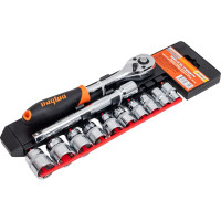 Набор головок торцевых с аксессуарами Ombra 913812 3/8" DR, 8-19 мм, 12 предметов