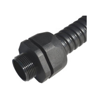 Муфта для гофрированных труб WEYER DPJKT-20-M25 - коннектор прямой, нар. M25x1.5 WE6300500