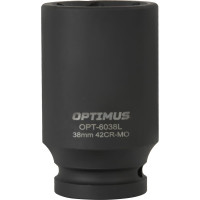 Набор ударных головок глубоких 9 шт, 22-38 мм, 3/4"DR Optimus OPT-60209