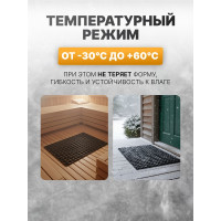 Грязезащитный коврик Blabar ячейка, 400x600x12 мм, Svart mjuk чёрный 92201