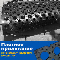 Грязезащитный коврик Blabar ячейка, 400x600x12 мм, Svart mjuk чёрный 92201