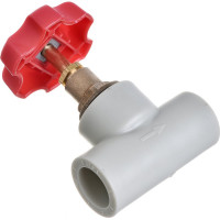 Вентиль Политэк 20 PPRC, серый 9700000020с