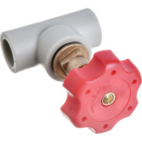 Вентиль Политэк 20 PPRC, серый 9700000020с