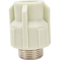 Комбинированная муфта ПОЛИТЭК 20x3/4 с нар. р. PPRC, серый 9000002034С