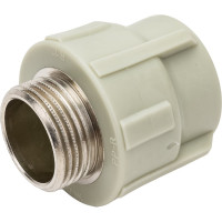 Комбинированная муфта ПОЛИТЭК 32x1 с нар. р. PPRC, серый 9000003201С