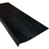 Накладка на ступеньку Бацькина баня игольчатый рисунок, резиновая 100%, 250x750x25x3 мм 92251