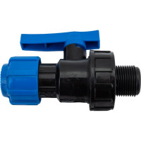 Шаровой компрессионный кран ПОЛИТЭК НР разъемный d 20x3/4 ТПК-АКВА, 553222034