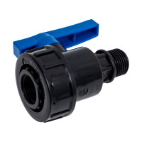 Шаровой компрессионный кран ПОЛИТЭК ВР/НР 1/2x1/2 ТПК-АКВА, 552221212