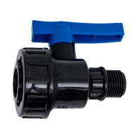 Шаровой компрессионный кран ПОЛИТЭК ВР/НР 1/2x1/2 ТПК-АКВА, 552221212