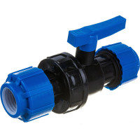 Шаровой компрессионный кран ПОЛИТЭК разъемный d 25 ТПК-АКВА, 555220025