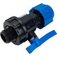 Шаровой компрессионный кран ПОЛИТЭК НР разъемный d 32x1 ТПК-АКВА, 553223201