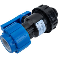 Шаровой компрессионный кран ПОЛИТЭК НР разъемный d 32x1 ТПК-АКВА, 553223201