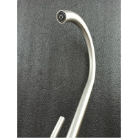 Смеситель для кухни OUTE 370 мм однорычажный, серый металлик со встроенным краном под питьевую воду T60203C