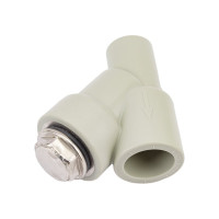 Сетчатый фильтр ПОЛИТЭК внутр./наруж. 25x3/4 PPRC (СЕРЫЕ) 9100312534с