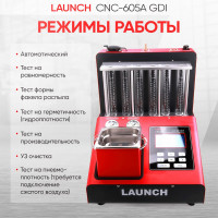 Установка для тестирования и очистки форсунок Launch FSI, GDI и MPI CNC 605A GDI LNC-104