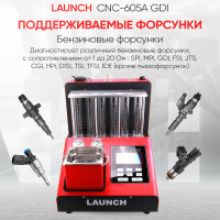 Установка для тестирования и очистки форсунок Launch FSI, GDI и MPI CNC 605A GDI LNC-104
