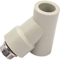 Сетчатый фильтр ПОЛИТЭК внутр./внутр. 20x1/2 PPRC (СЕРЫЕ) 9100302012с