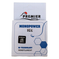 Леска Premier fishing MONOPOWER ICE PR-MI-T-010-30, 0.10мм/30м, прозрачный нейлон 280968