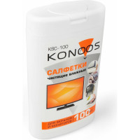 Салфетки для экранов Konoos в компактной банке, 100 шт KSC-100
