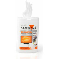 Салфетки для экранов Konoos в компактной банке, 100 шт KSC-100