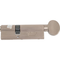 Ключевой цилиндр MSM 55+35 мм, матовый никель, ключ-вертушка CW55/35mm SN