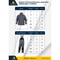 Утепленный полукомбинезон Delta Plus Iceberg синий, р. S ICEBEBMPT