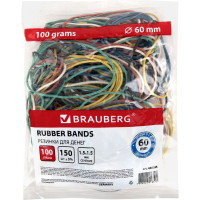 Банковские универсальные резинки BRAUBERG 100 г 440036
