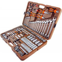 Универсальный набор инструмента Ombra OMT141S 1/4"DR, 3/8"и 1/4"DR, 141предмет. 55462 055462