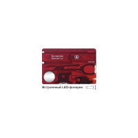 Швейцарская карточка Victorinox SwissCard Lite Red 0.7300.T красная
