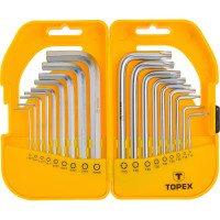 Ключи шестигранные и Torx, 18 шт TOPEX 35D952