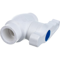 Шаровой кран со стандартным проходом PRO AQUA PP-R белый d-20 мм PA44008b