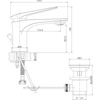 Смеситель для раковины Lemark Allegro LM5906CW