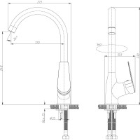 Смеситель для кухни Rossinka S35-23