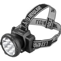 Налобный фонарь Ultraflash LED 5362 (аккум 220В, черный, 7LED, 2 реж, пласт, бокс) 11256